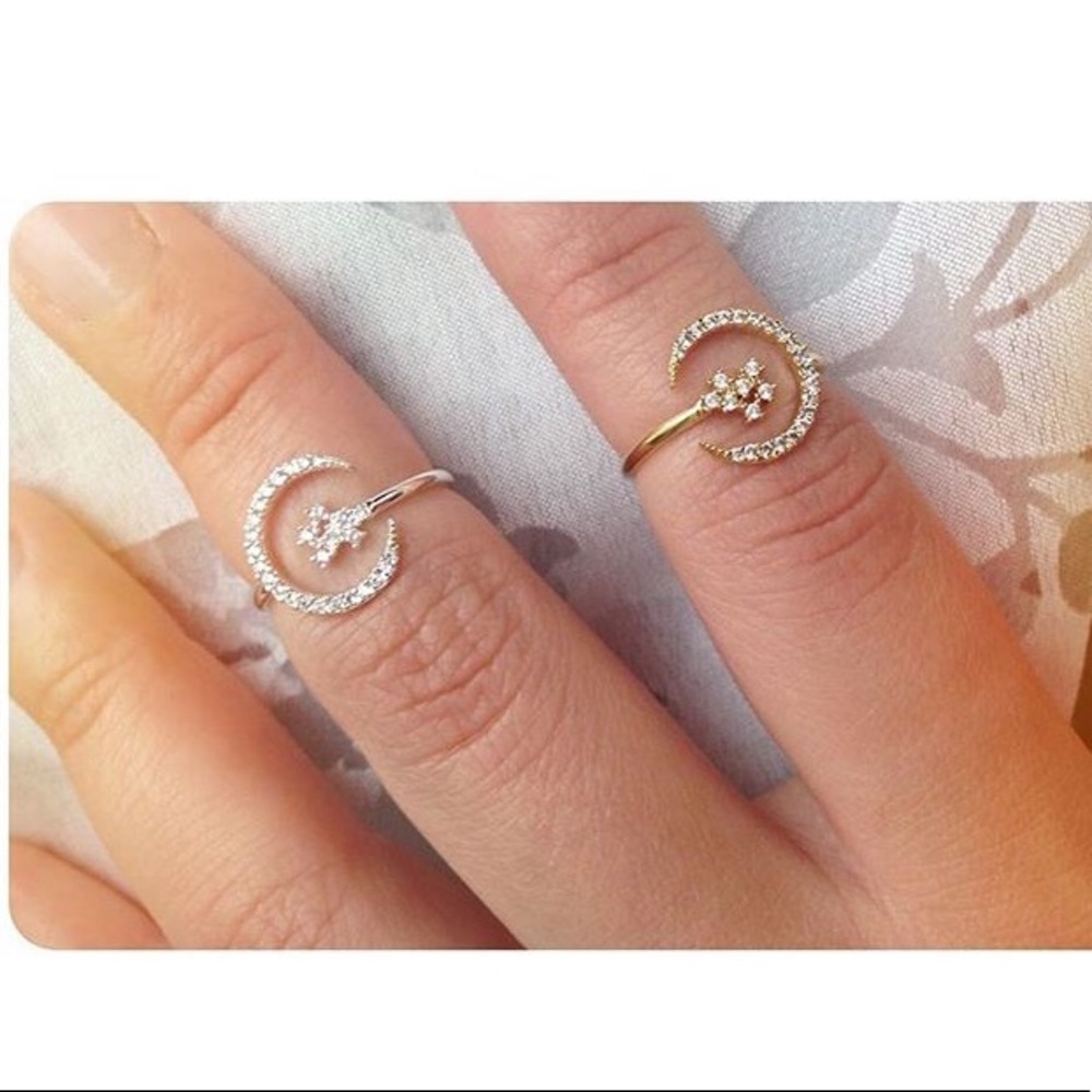 Moon Mid Rings